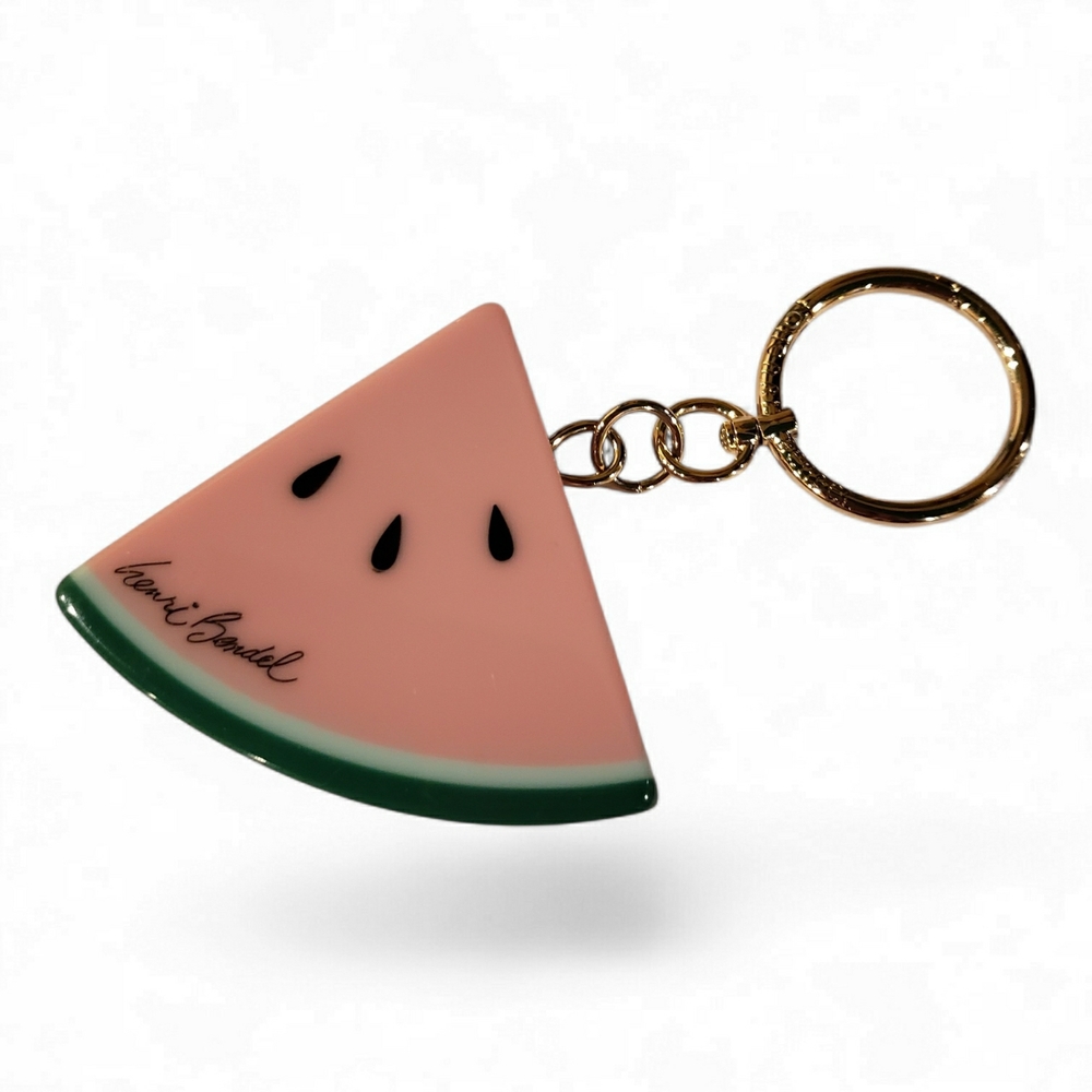 Henri Bendel Pink Watermelon Slice Purse Charm / Key Ring (Collector Item)